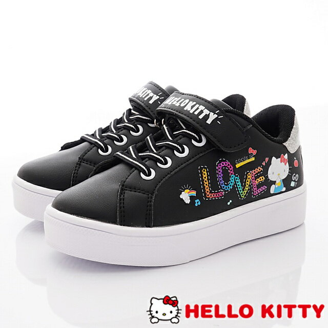 卡通-Hello Kitty2021春夏休閒鞋系列-721014黑(中大童段)