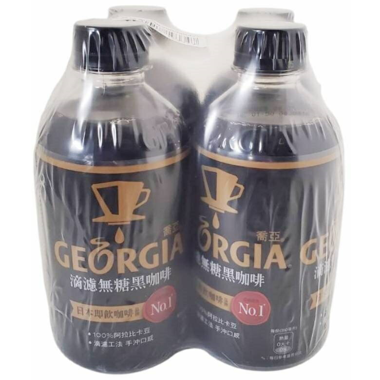 喬亞 滴濾無糖黑咖啡(350ml PET x4/組) [大買家]