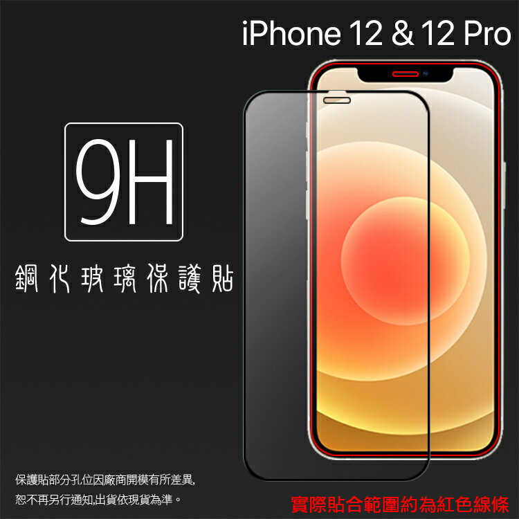 Apple 蘋果 iPhone 12 A2403 / 12 Pro A2407 6.1吋 滿版 鋼化玻璃保護貼 9H 滿版玻璃 鋼貼 鋼化貼 螢幕保護貼 螢幕貼 玻璃貼 保護膜