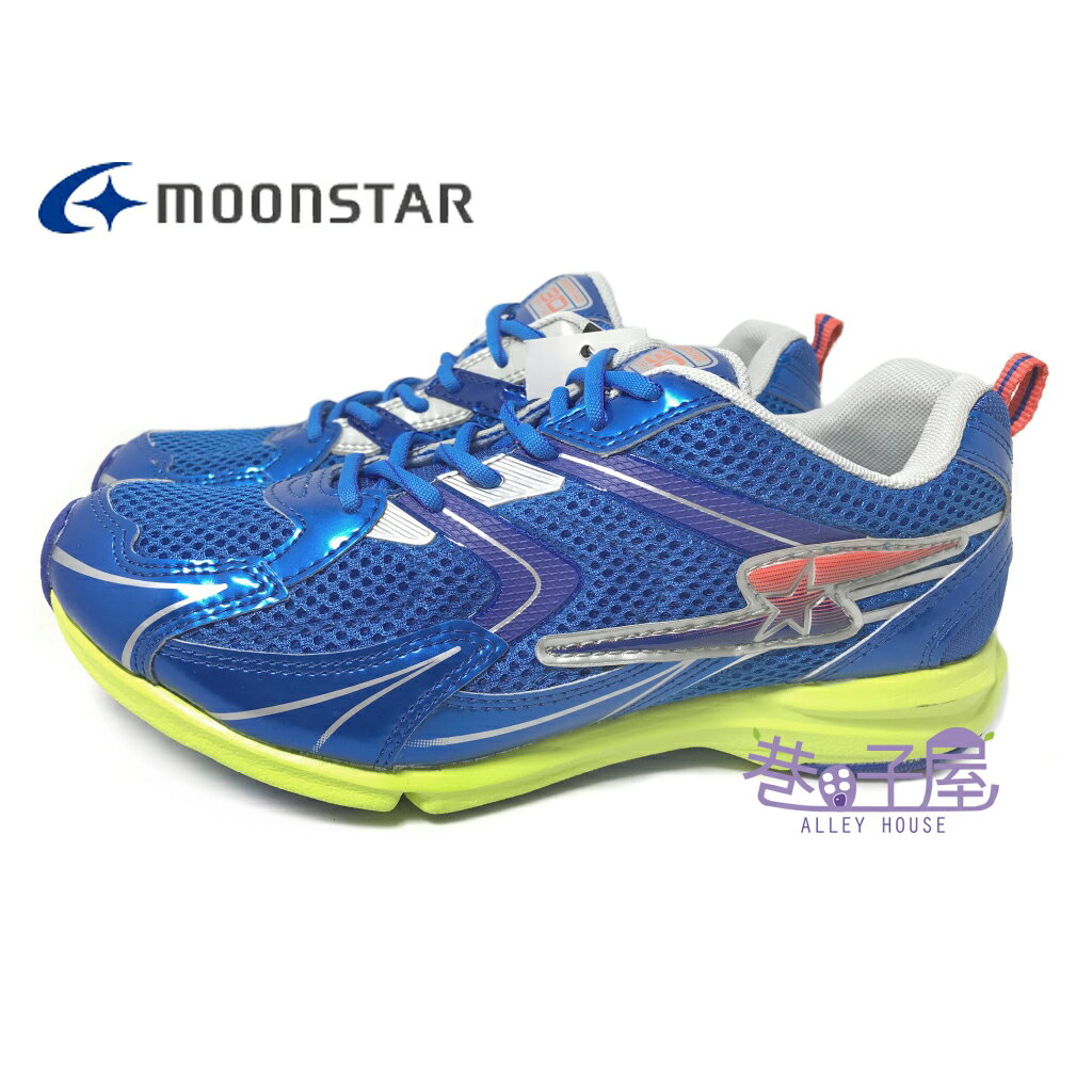 【巷子屋】Moonstar月星 童款SUPERSTAR-輕量競速健康機能運動慢跑鞋 [6425] 藍 超值價$690