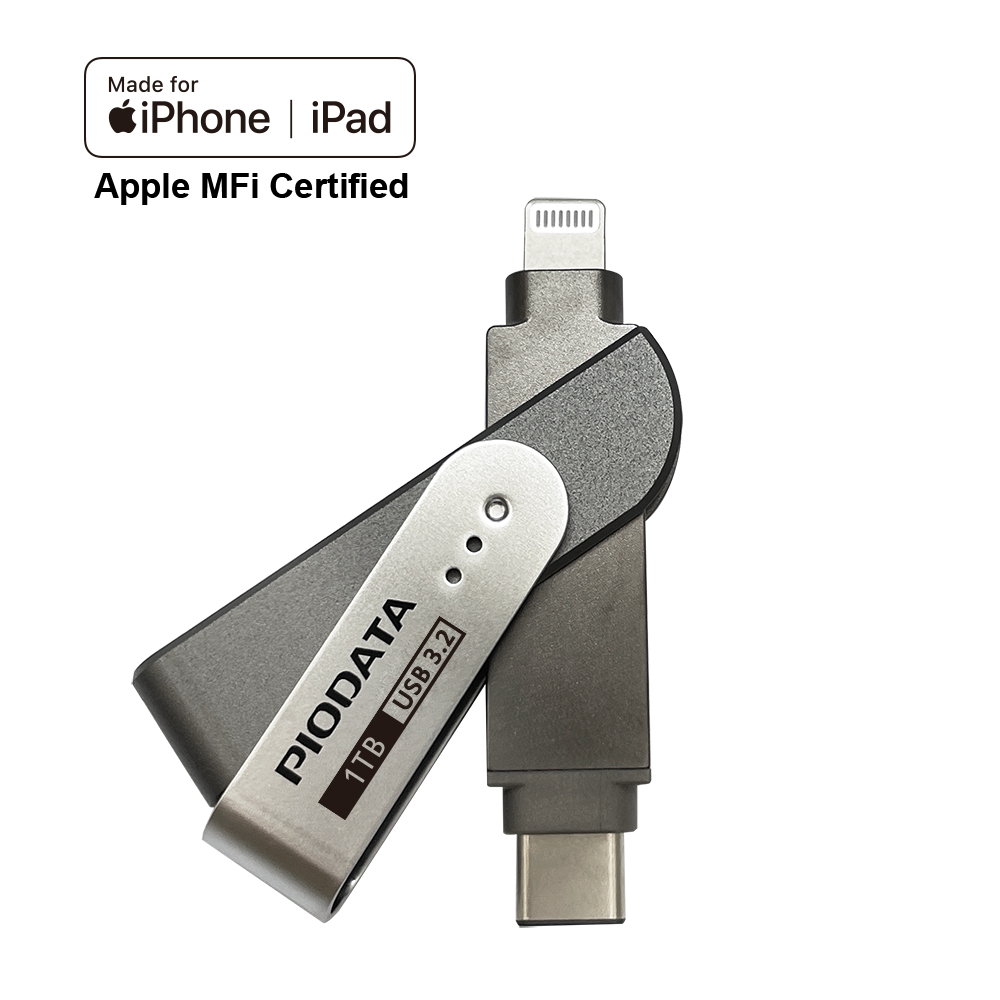 PIODATA iXflash Lightning/USB-C 雙用 隨身碟 128G 256G 512G 1TB