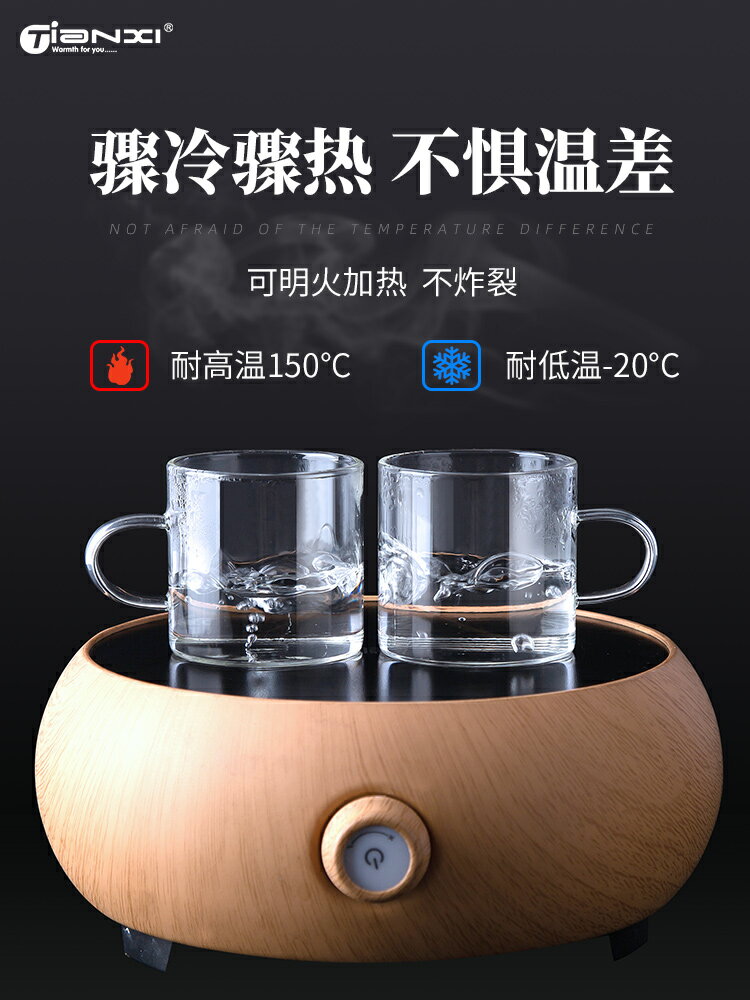 GIANXI/天喜玻璃小茶杯功夫主人杯單杯茶具品茗杯