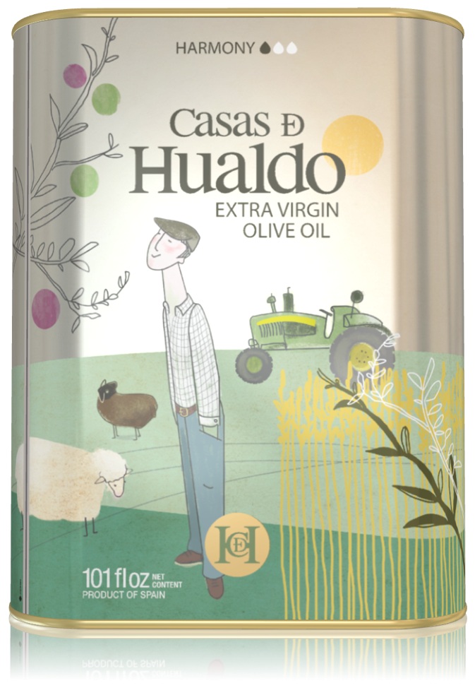 西班牙Casas de Hualdo卡薩斯花都 綠色草原特級冷壓初榨橄欖油/桶裝(3L)