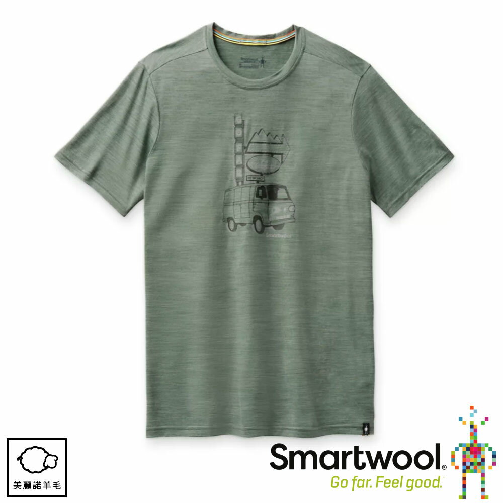 【SmartWool 美國 男 Merino Sport 150 出遊日T恤《鼠尾草綠》】SW000795/排汗衣/ 機能衣
