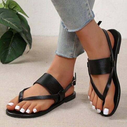 36-43 加大尺碼涼鞋 人字涼鞋 夾腳涼鞋 防滑平底夾趾涼鞋 人字拖鞋 平底鞋 櫻桃嚴選 0