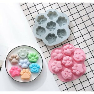 【嚴選&現貨】 7孔猫爪 矽膠模 蛋糕矽膠模 巧克力模 餅乾模 果凍模 手工皂模 小蛋糕模 烘焙工具