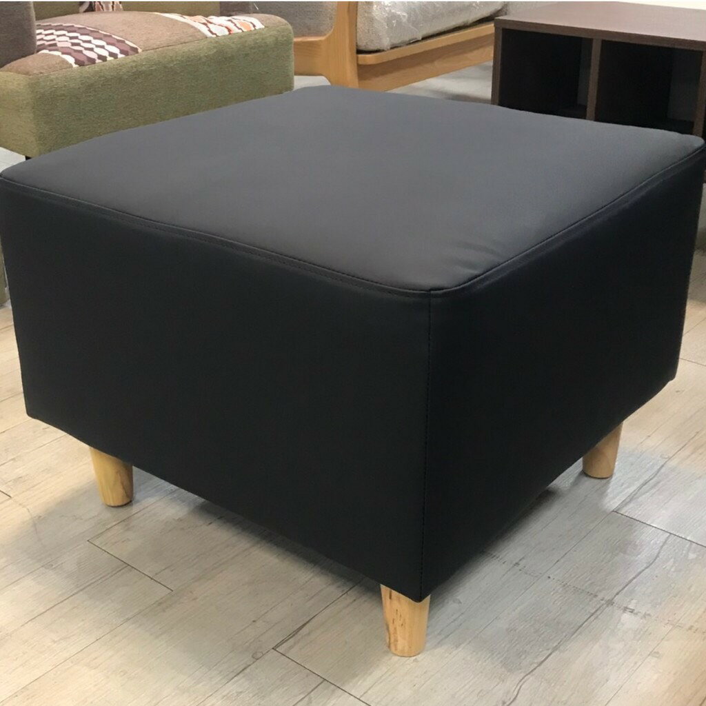《瑪奇》 現貨 黑色 仿Nappa皮 耐磨皮 腳凳 長板凳 等候椅 穿鞋椅 客廳沙發 套房沙發 民宿沙發 工廠直營 【新生活家具】 6