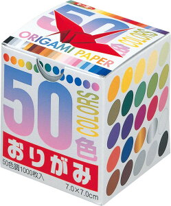 日本 TOYO Origami Paper 50色千紙鶴色紙 7*7cm