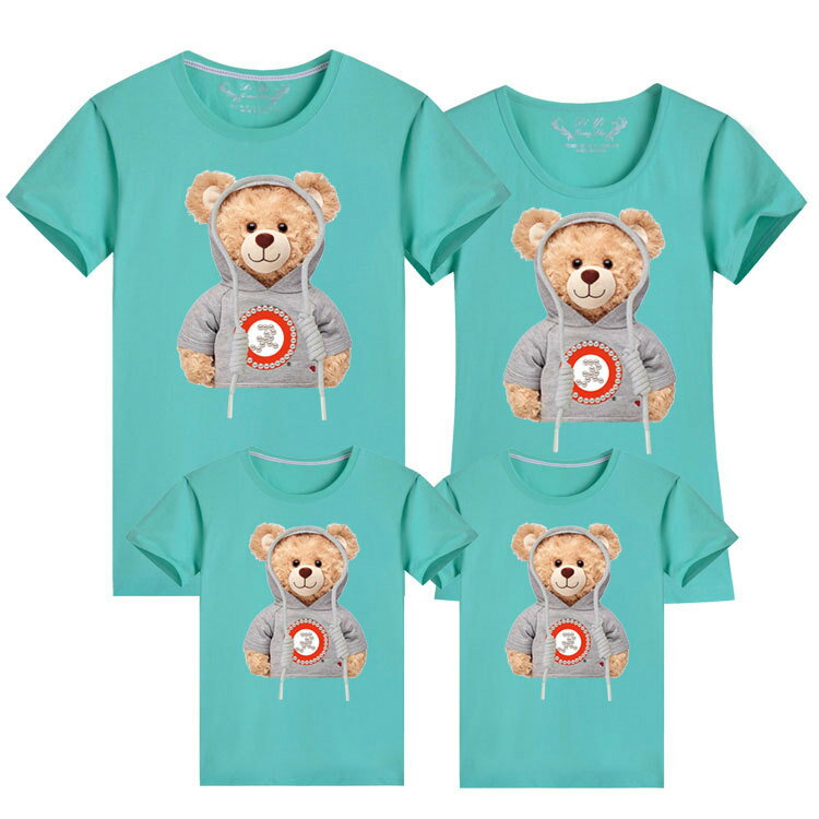 親子裝 純棉T恤 帽T小熊 短袖T恤 短T 全家福 團體服 童裝一家三口 一家四口 全家裝 母女裝 班服 櫻桃嚴選 2 親子裝 純棉T恤 帽T小熊 短袖T恤 短T 全家福 團體服 童裝一家三口 一家四口 全家裝 母女裝 班服 櫻桃嚴選 2