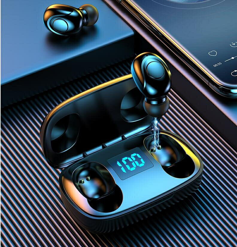 買一送一無線藍芽耳機5.0單雙耳1對迷妳隱形小型入耳式運動降噪超長待機蘋X華為oppo小米vivo安卓通用