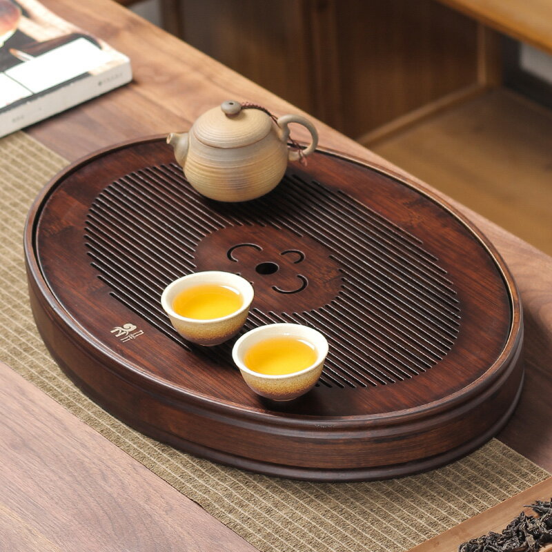 竹制小型茶盤簡易家用瀝水托盤茶臺儲水式迷你日式茶海干泡盤