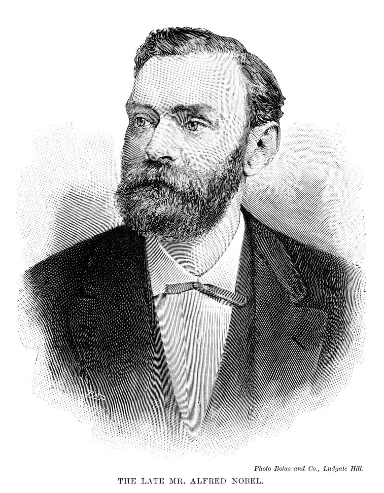 Posterazzi: Alfred Nobel (1833-1896)Nswedish Chemist And Engineer Line ...