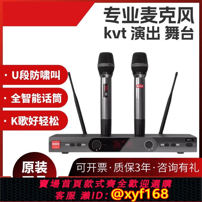 {可打統編 保固一年}BBS無線話筒一拖二KTV專業演出麥克風家庭卡拉OK舞臺演出HM-1