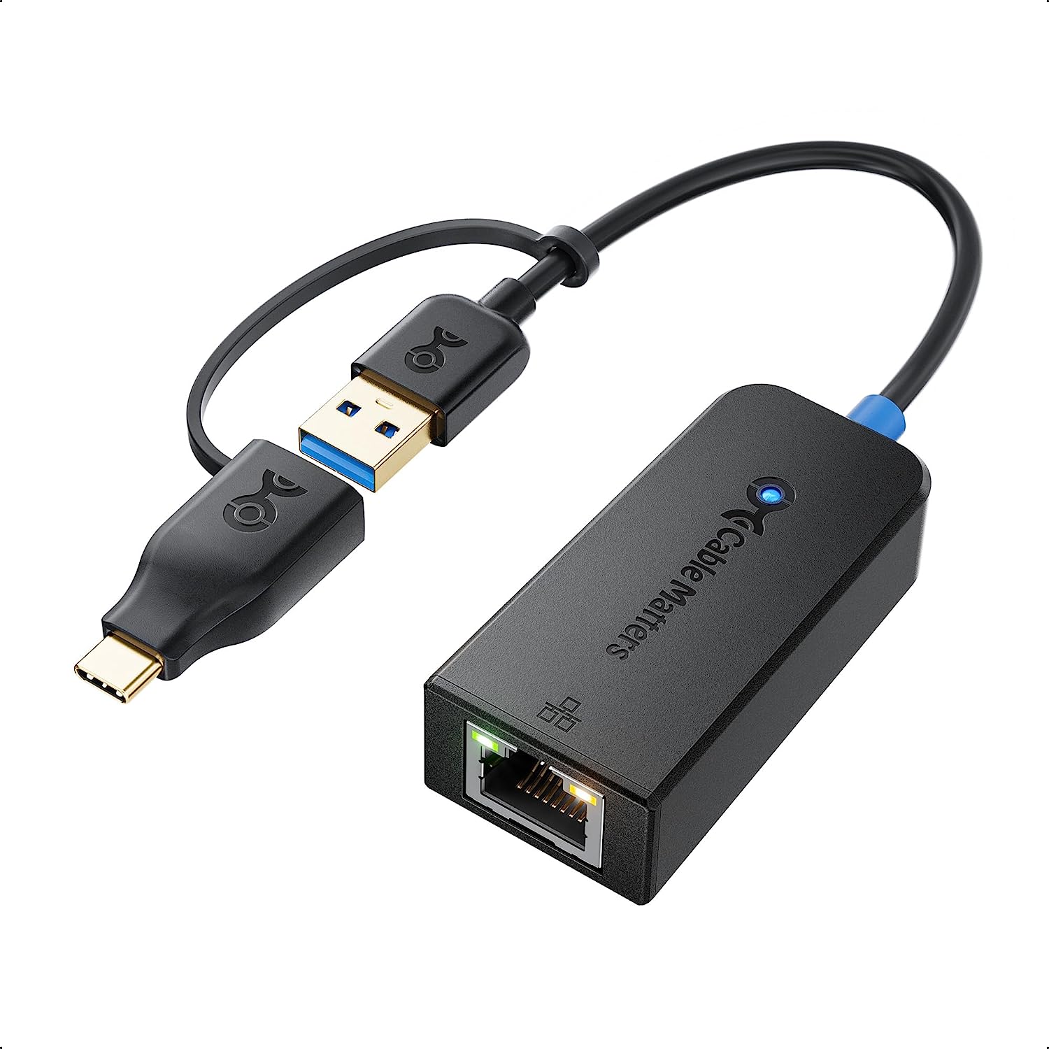[3美國直購] Cable Matters 202095 USB-C /A 3.1 轉 2.5G 網路線轉接頭 (不適用 M2 Mac) Thunderbolt / USB 4