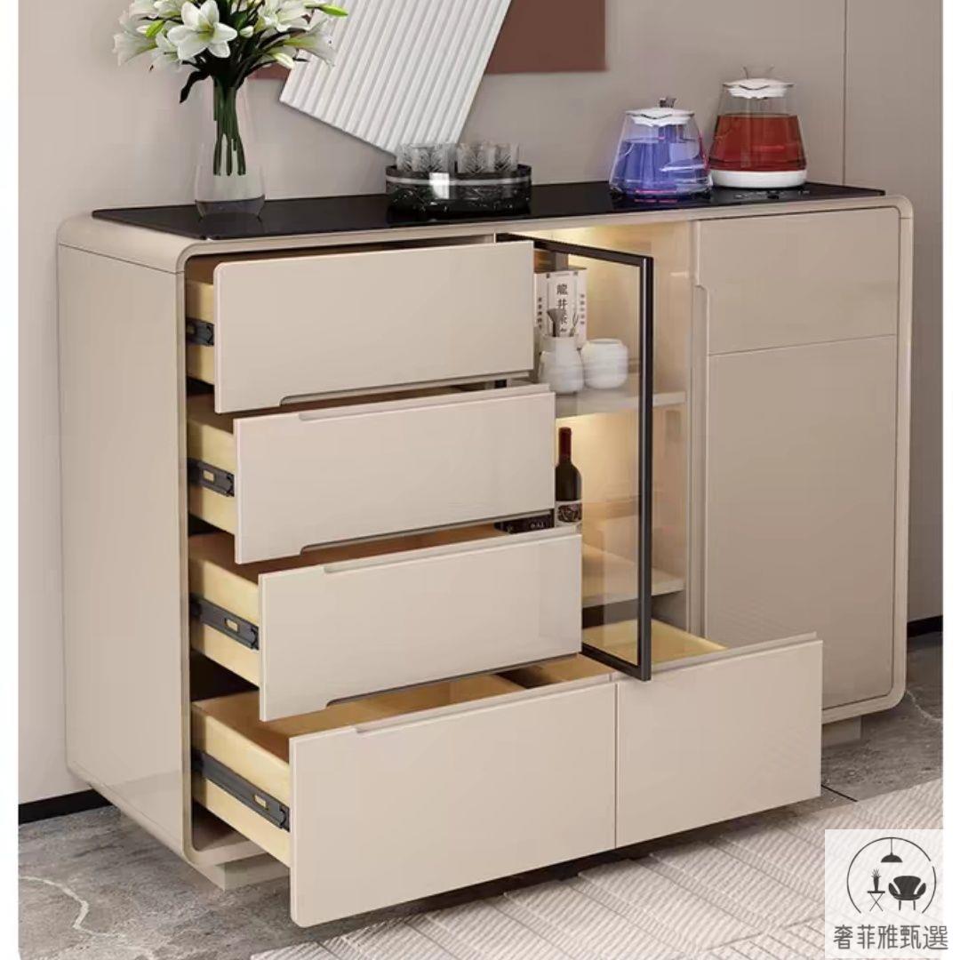 斗櫃現貨免運餐邊櫃新款茶水櫃飲水機一體智能茶吧機櫃子家用客廳多功能