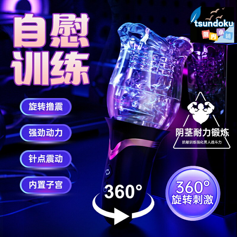 【全自動旋轉】飛機杯 男用自慰器 電動飛機杯 震動舌舔 真人體驗 矽膠材質 便攜易清洗 成人情趣用品