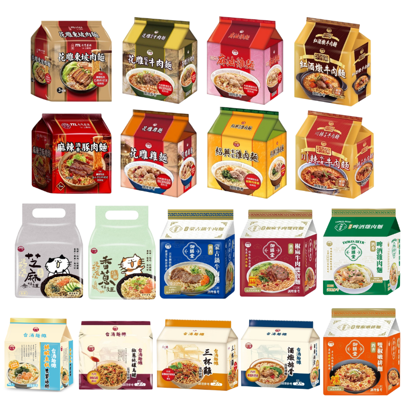 【台酒旗艦店】台酒麵食全系列-花雕雞麵/麻油雞麵/酸菜牛肉麵/酒香拌麵/麻辣酒香豚肉麵/三杯雞..等(袋裝) 泡麵 拌麵 1