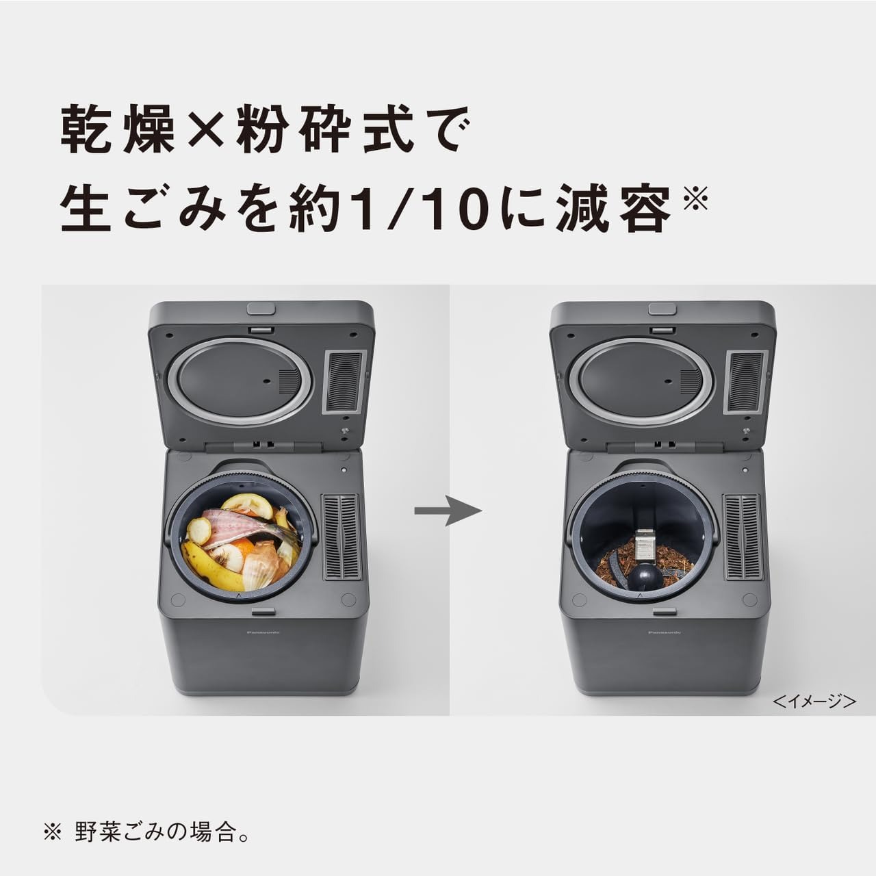 【日本直送！快速發貨！】Panasonic國際牌 廚餘處理機 熱風乾燥式 1.8L  MS-N25 26年款 4