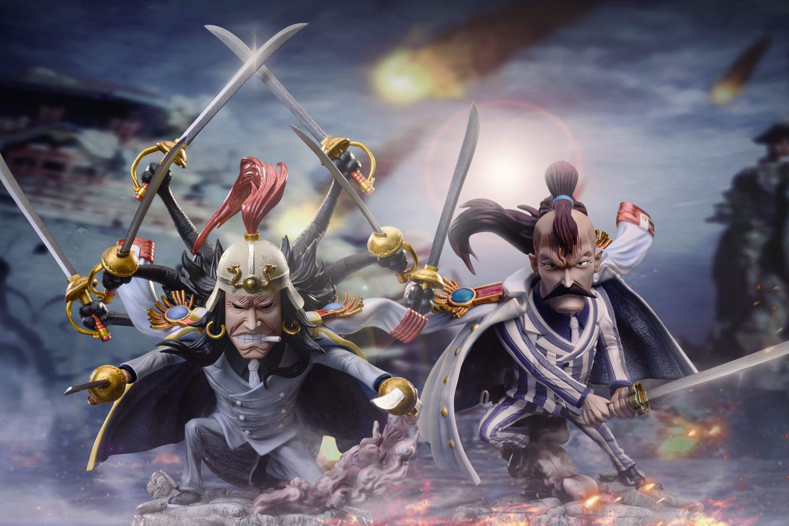 G5海軍中將 鬼蜘蛛鼴鼠史鐵雷斯斯托洛貝里海賊王GK雕像手辦模型 4