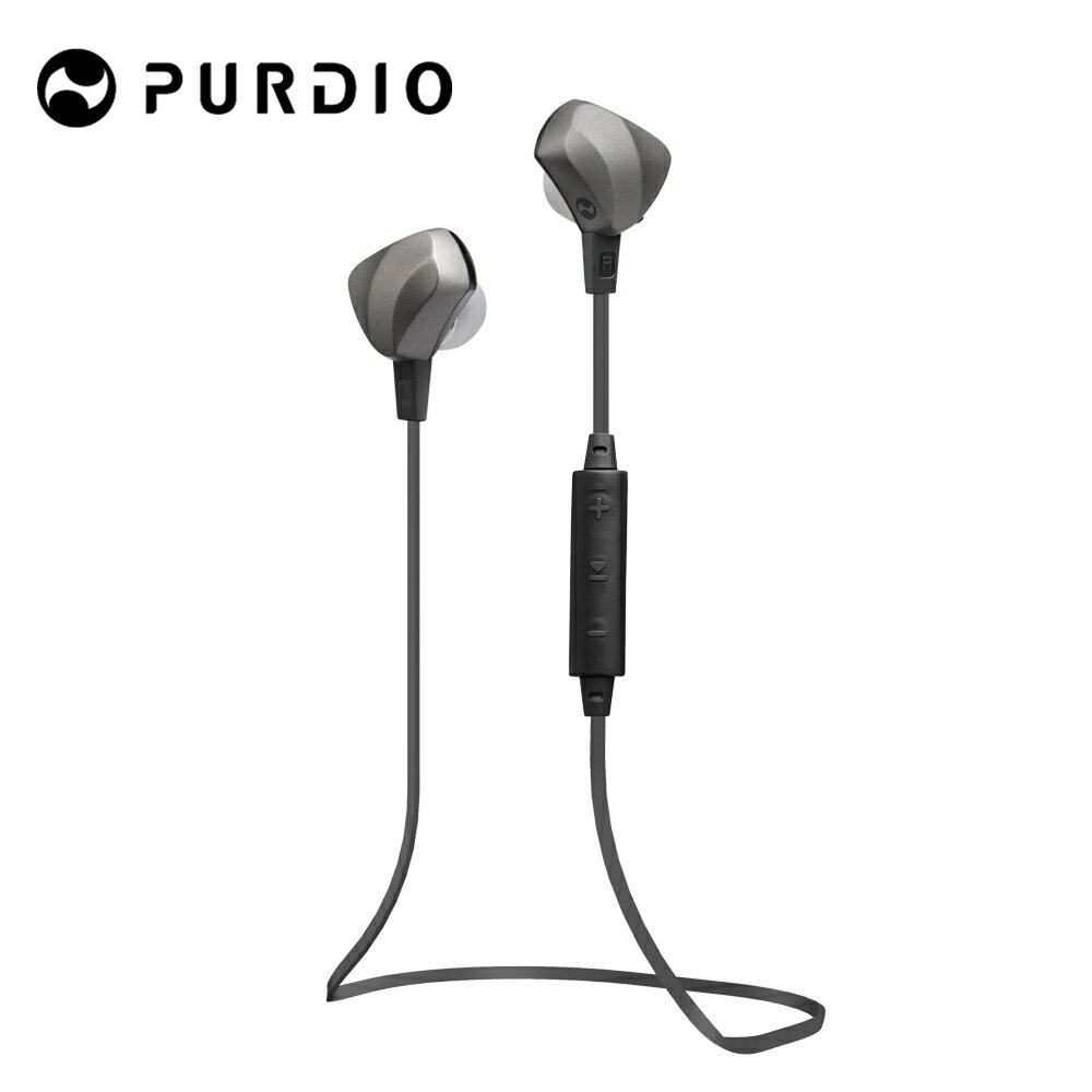 Purdio OPAL EX60藍牙無線運動耳機-石墨黑 Quartz Black-富廉網