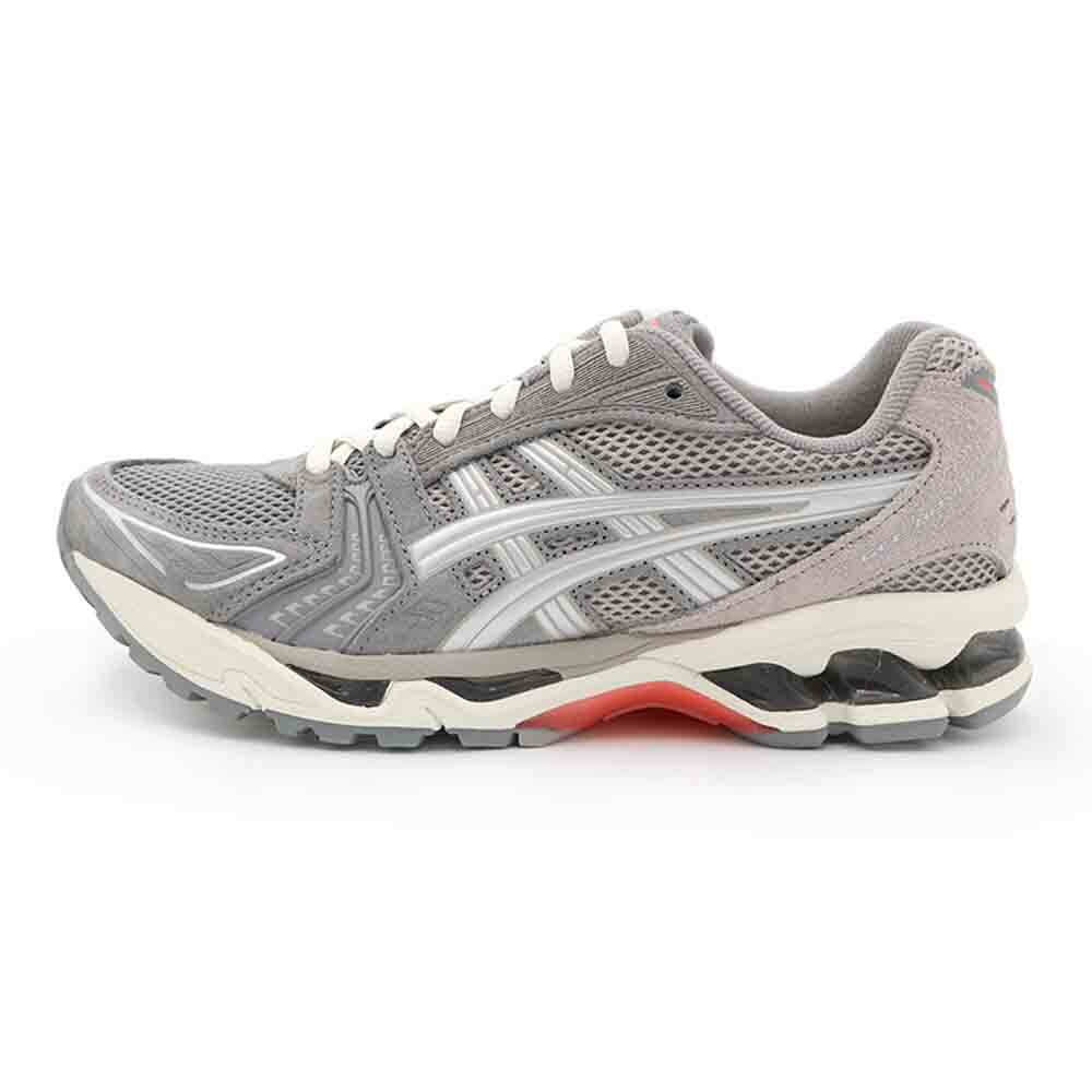 Asics GEL-KAYANO 14 灰橘中性休閒運動鞋男女款B3523【新竹皇家