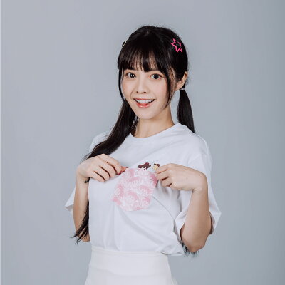 Rakuten Monkeys×啾啾妹口袋短T