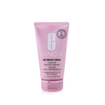 Clinique 倩碧 All About Clean Rinse-Off Foaming Cleanser 溫和型卸妝慕絲 油性肌膚 150ml