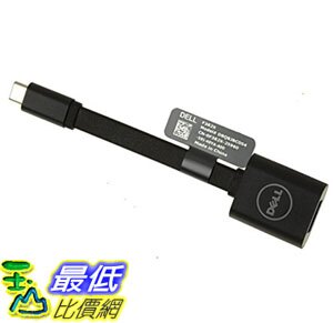 8美國直購 Dell Adapter USB-C to USB-A 3.0 Model: DBQBJBC054 p/n: 470-ABNE 黑色