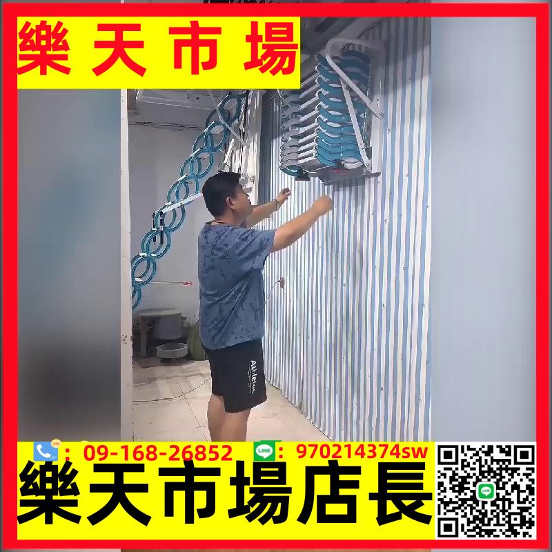 伸縮樓梯閣樓掛梯家用壁掛式折疊梯升降伸縮梯室外加厚梯碳鋼梯子