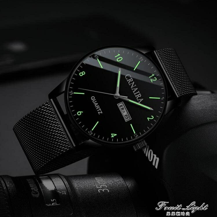 新款瑞士手錶男士高中學生潮流機械錶黑科技運動防水夜光電子 全館免運