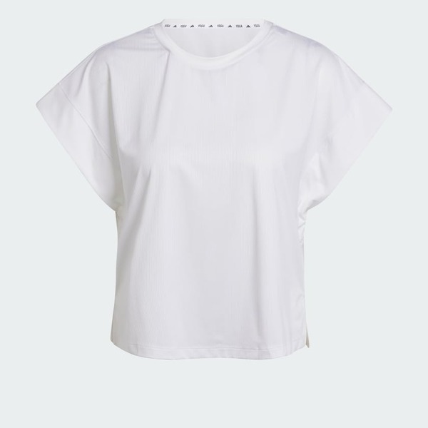 Adidas Studio T-shirt [IS2978] 女 T恤 運動 休閒 訓練 圓領 柔軟 白