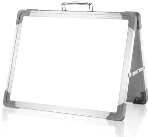亞馬遜雙層手提折疊辦公繪畫A型白板 雙面兒童桌面迷你磁性小白板
