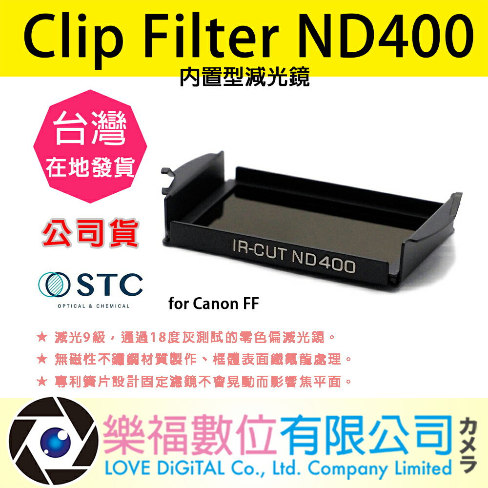 樂福數位 STC Clip Filter ND400 內置型減光鏡 for Canon FF 公司貨 快速出貨
