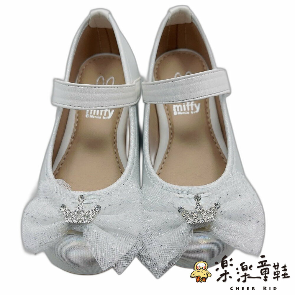 臺灣製甜美皇冠公主鞋-白色 另有粉色可選 - 女童鞋 公主鞋 花童鞋 畢業典禮鞋 臺灣製童鞋 MIT童鞋 娃娃鞋 米菲兔童鞋 miffy童鞋