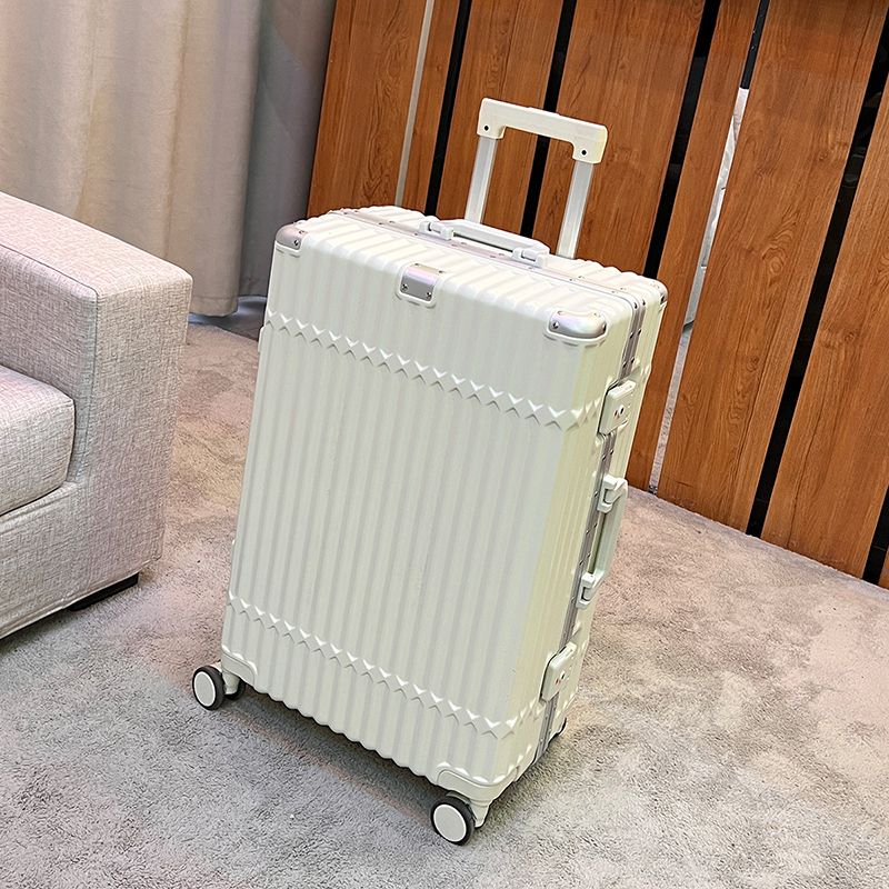 高顏值鋁框行李箱女大容量拉桿箱男24靜音輪結實耐用旅行皮箱20寸