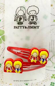 【震撼精品百貨】彼得&吉米Patty & Jimmy 三麗鷗 彼得&吉米造型髮夾兩入-紅*31909 震撼日式精品百貨
