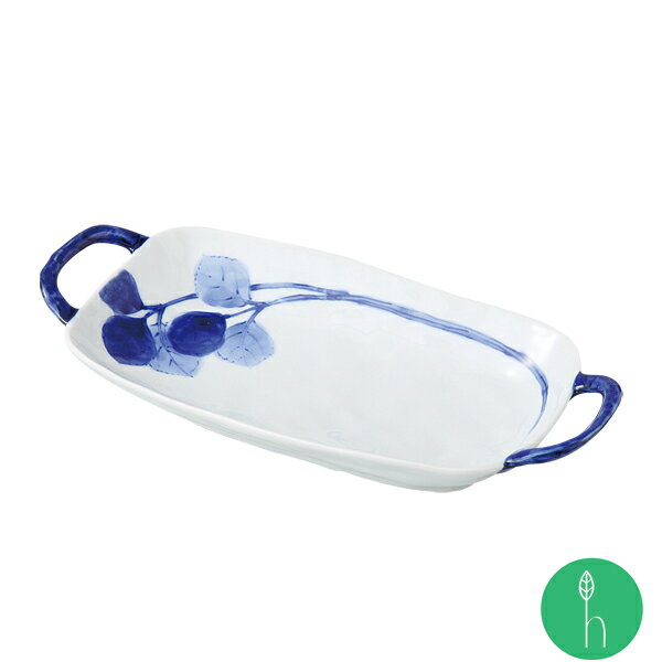 日本製 波佐見燒 旬染菜 長盤