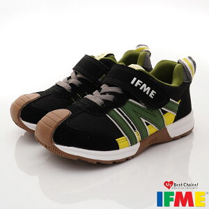 IFME日本健康機能童鞋競步系列機能鞋30-381011黑綠(中小童段)