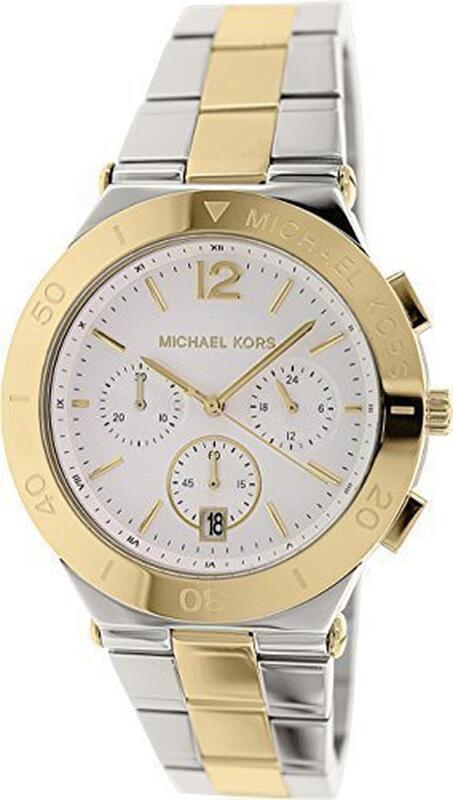 『Marc Jacobs旗艦店』美國代購 Michael Kors 時尚高端大氣雙色不鏽鋼三眼計時腕錶