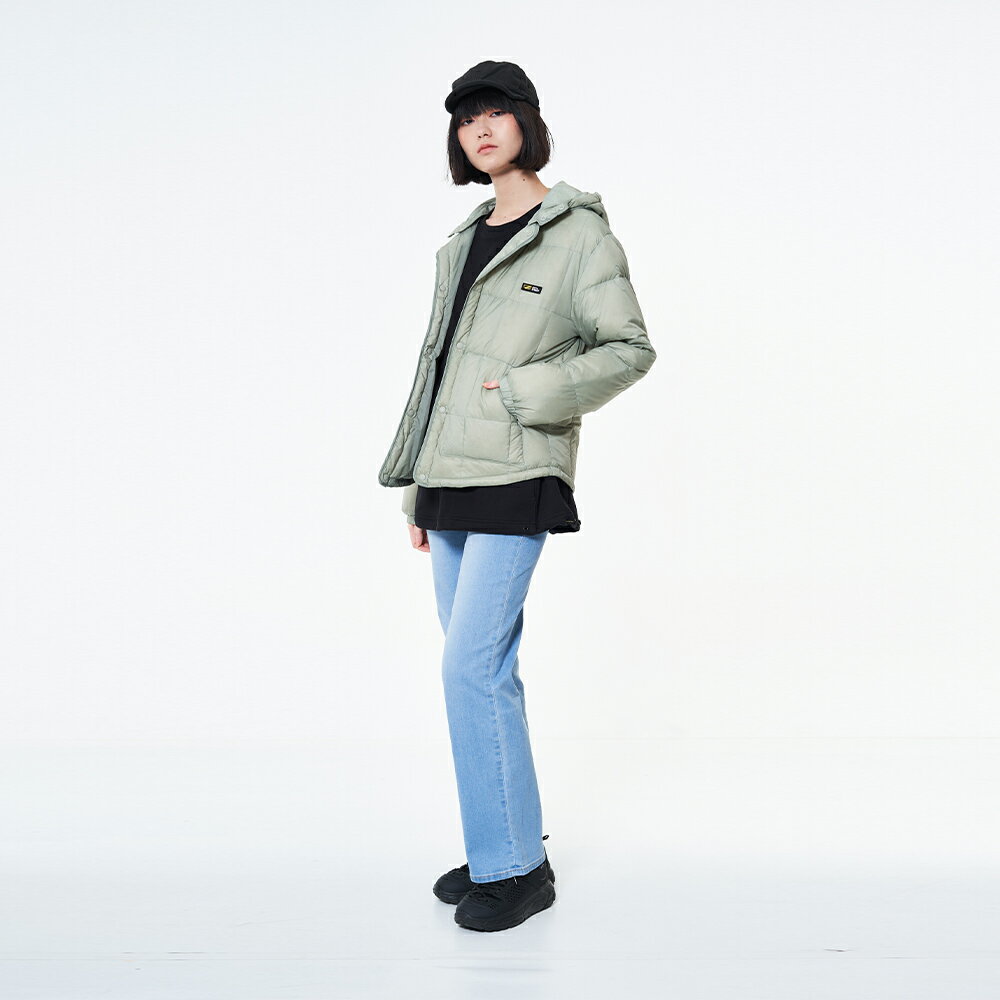 中性款 車格羽絨外套 嫩綠色 (510585) 【5th STREET】【年貨節全館390起】★冬裝下殺 最高折426 3