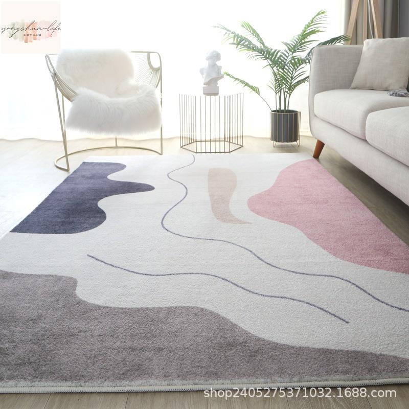 仿羊絨地毯客廳北歐地毯沙發茶幾墊臥室地毯家用大面積