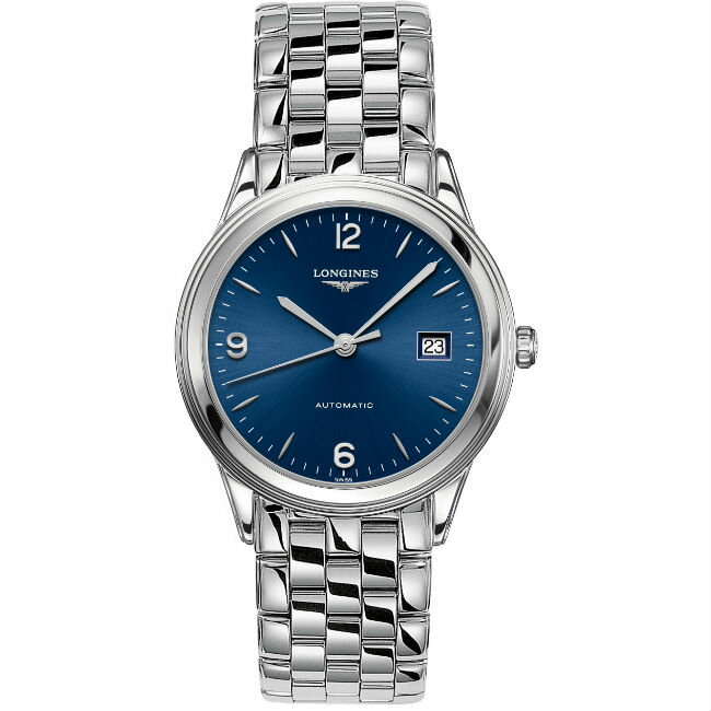 LONGINES 浪琴表  L48744966 旗艦系列 標準精緻腕錶/藍面38.5mm