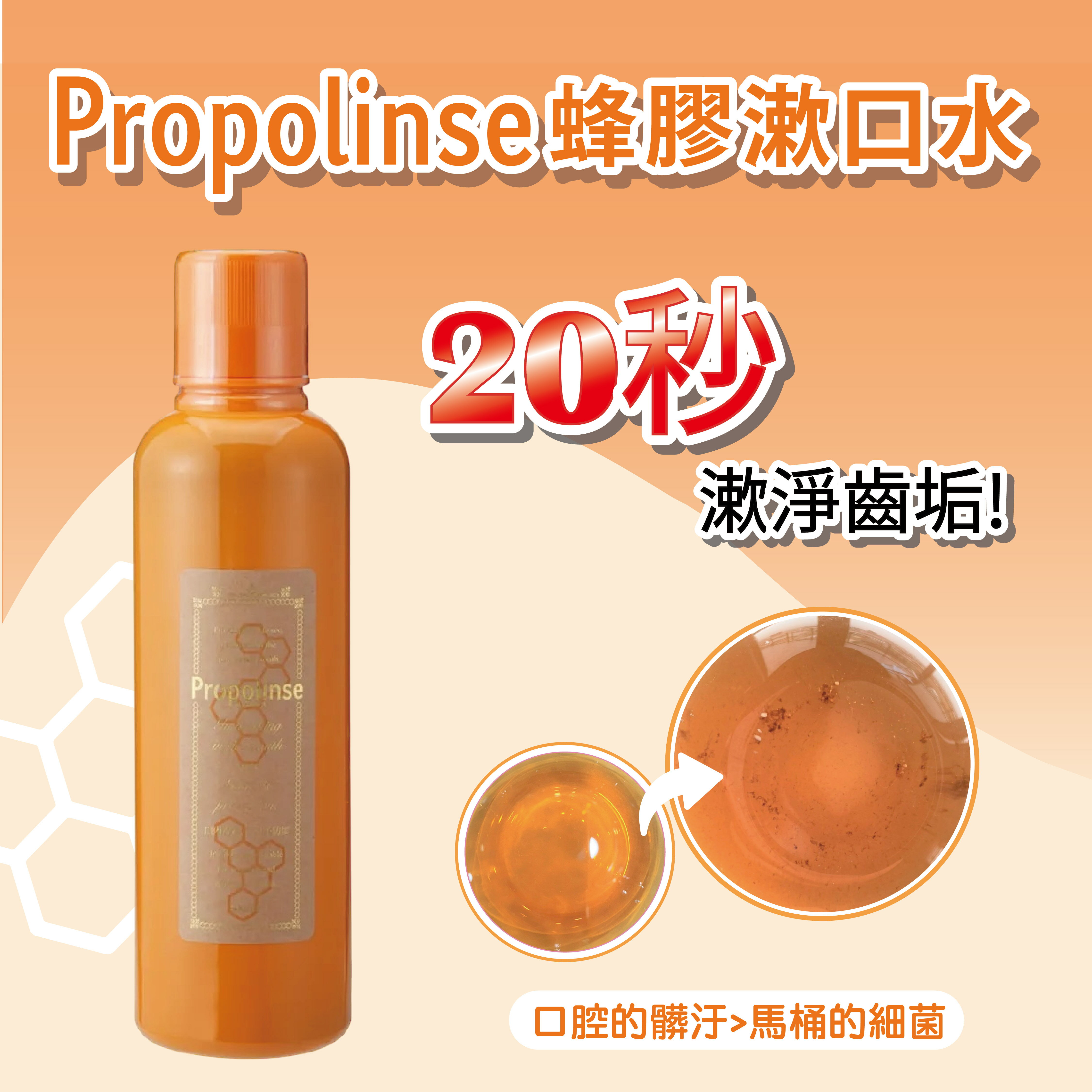 【Propolinse】蜂膠漱口水 600mL 異味 髒污 好口氣 暢快