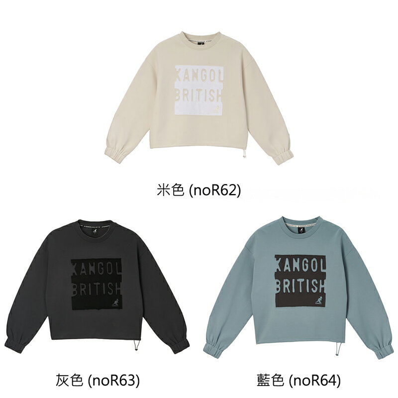 KANGOL 長袖T恤 貼布繡花 女款 64521001