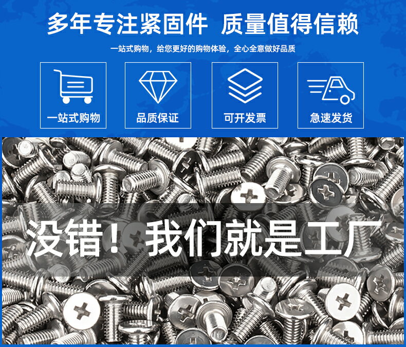 304不銹鋼十字扁平頭螺絲釘薄頭大平頭螺釘CM電腦螺絲M2M3M4M5M6 5