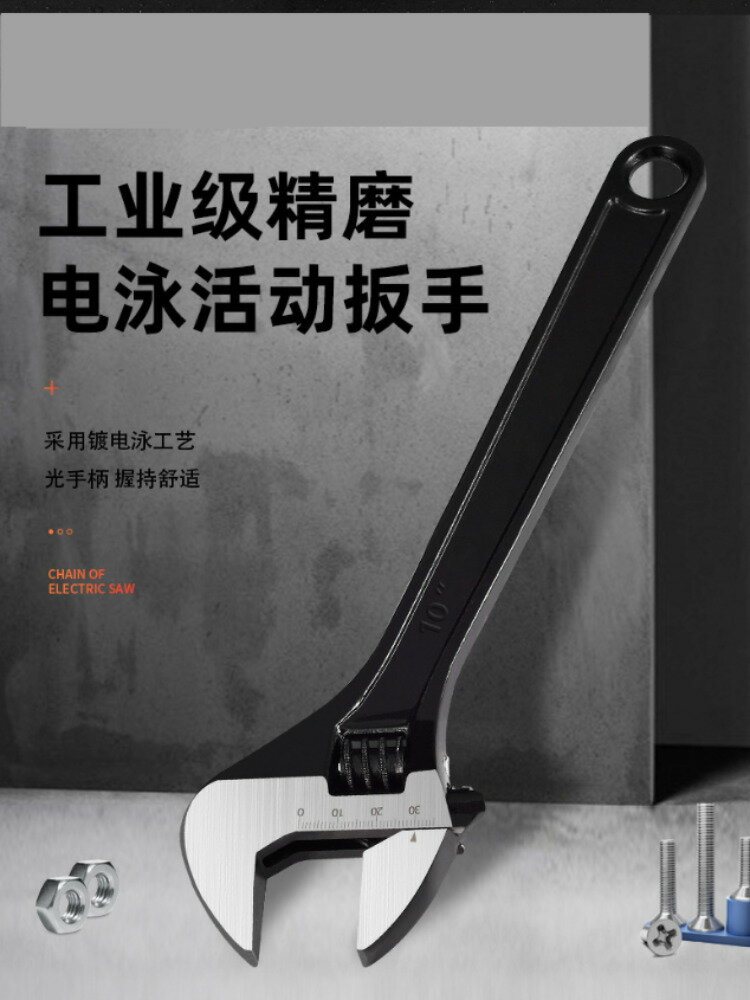【滿299出貨】活動扳手五金工具大全工業級萬能活口大開口活扳手神器多功能大口/零件/配件/五金工具/五金配件/五金修繕/工業零件