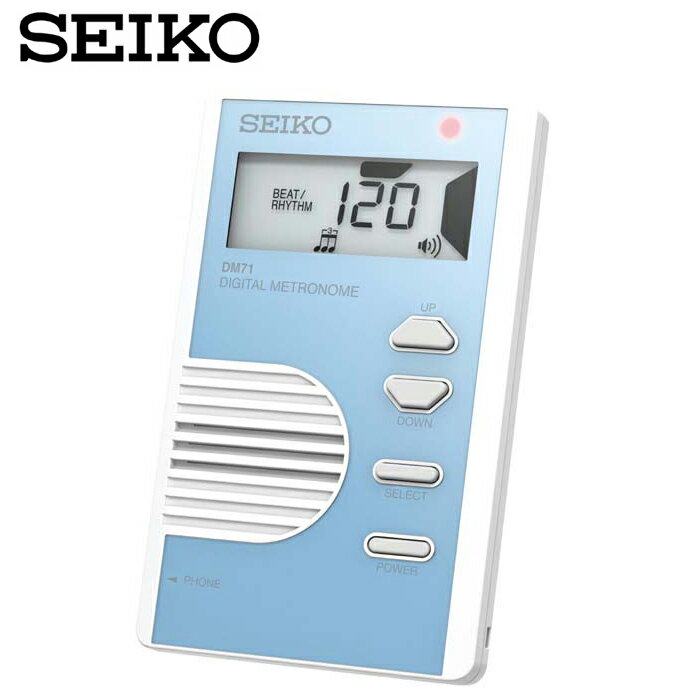 【非凡樂器】【藍色】SEIKO 液晶顯示名片型節拍器DM71/名片型節拍器/輕巧方便好帶