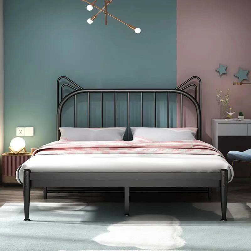 鐵床雙人床 床 床架 架子床墊簡約現代鐵藝床歐式公主床單人床雙人床ins1m12米15米18米