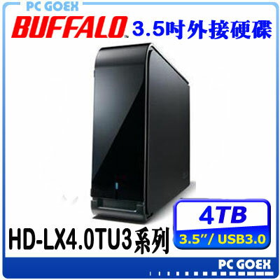 <br/><br/>  BUFFALO 3.5吋 4TB (7200轉) / USB3.0 外接硬碟 (HD-LX4.0TU3)☆pcgoex軒揚☆<br/><br/>