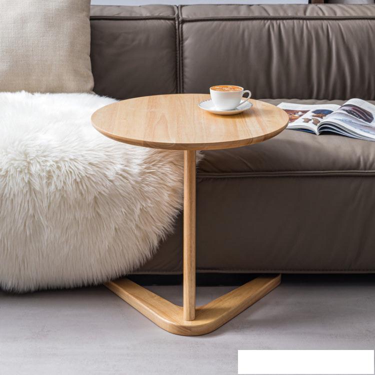 茶幾 全實木邊幾沙發邊桌小茶幾創意小圓幾現代簡約角幾休閒圓桌咖啡桌